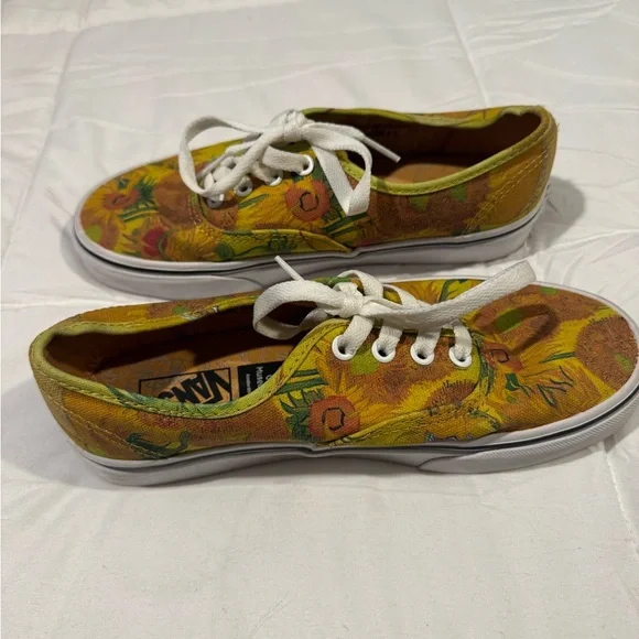 Vans Van Gogh Museum Sunflower Canvas Sneakers - Yellow & Orange - Picture 2 of 3